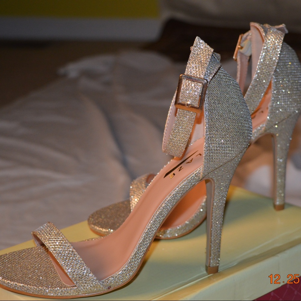 Shimmery Gold Heels
